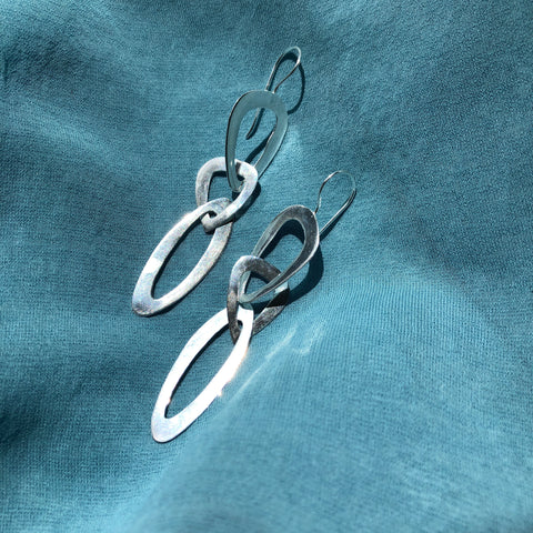 Sterling Silver Loop Layered Earrings