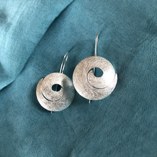 Sterling Silver Spiral Earrings