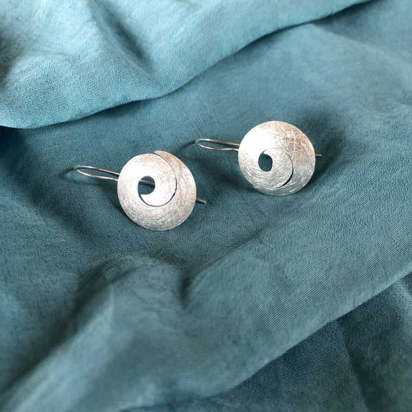 Sterling Silver Spiral Earrings