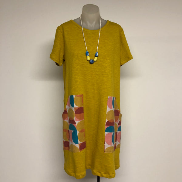 Surge Mustard Tunic with Big Pockets