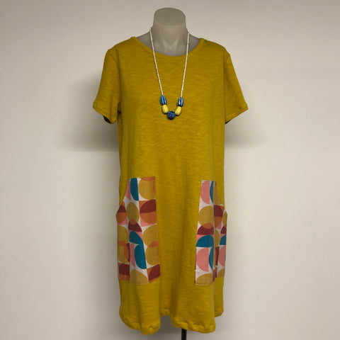 Surge Mustard Tunic with Big Pockets