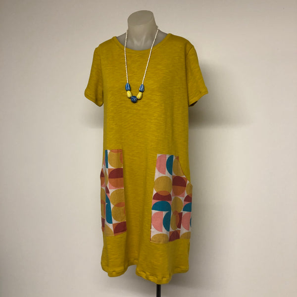 Surge Mustard Tunic with Big Pockets