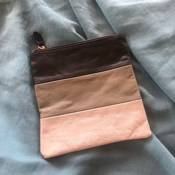 Leather 3 Panel Purse