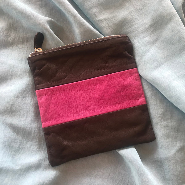 Leather 3 Panel Purse
