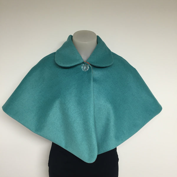 Surge Aqua Wool Cape