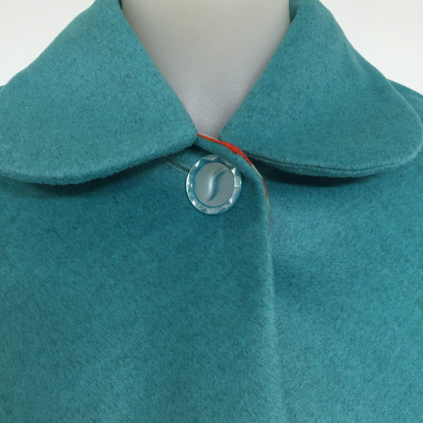 Surge Aqua Wool Cape