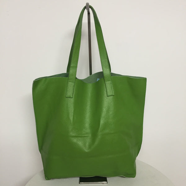Multi-Coloured Leather Tote Bag