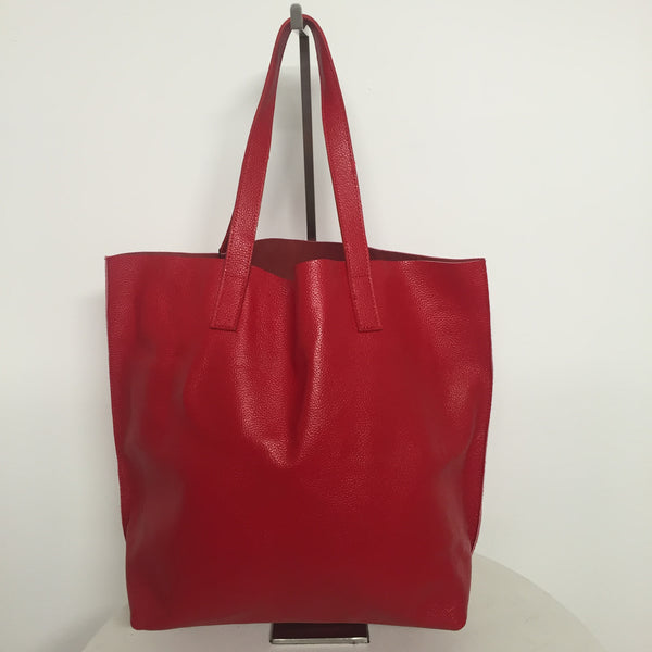 Multi-Coloured Leather Tote Bag