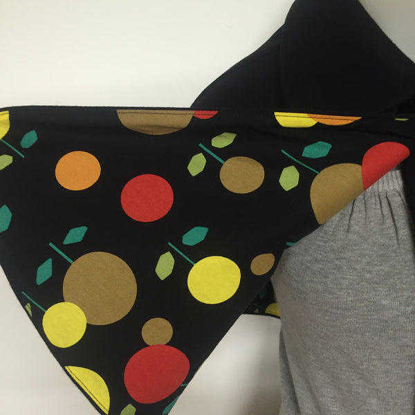 Surge Black Wool Cape