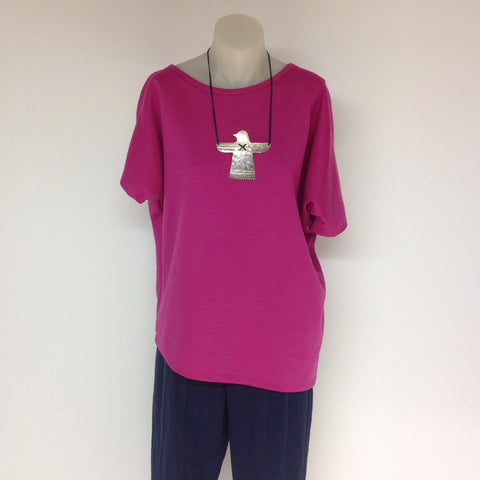 Surge Fushia Wool Ponti Pluto Top