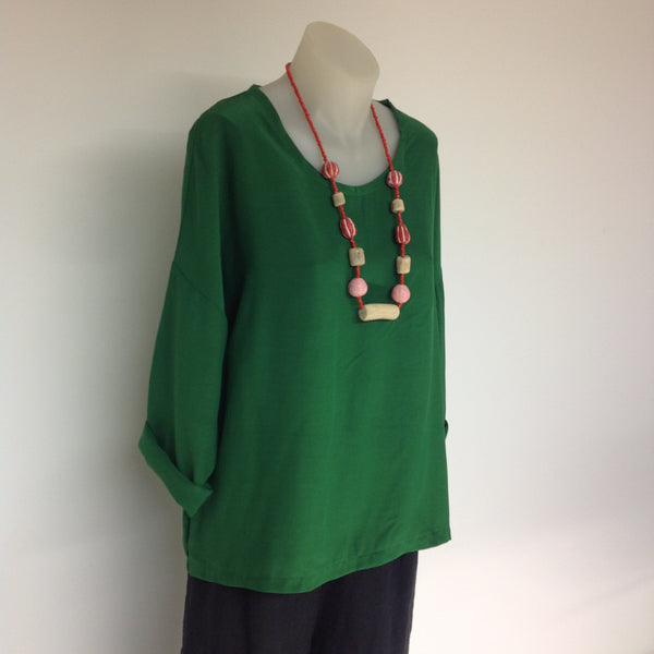 Surge Green Linen Alice Top