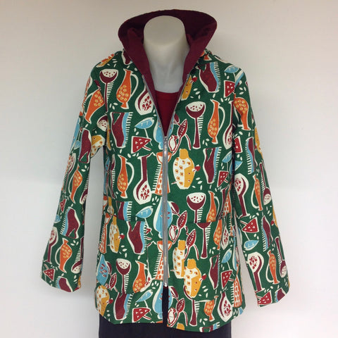 Surge Mid Century Vases Hood Jacket