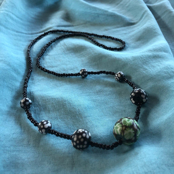 Surge Black Ceramic Necklace