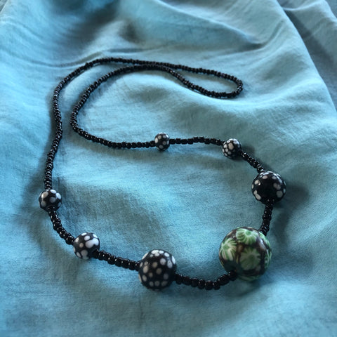 Surge Black Ceramic Necklace